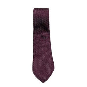 Giorgio Armani Silk Tie - Dotted Burgundy